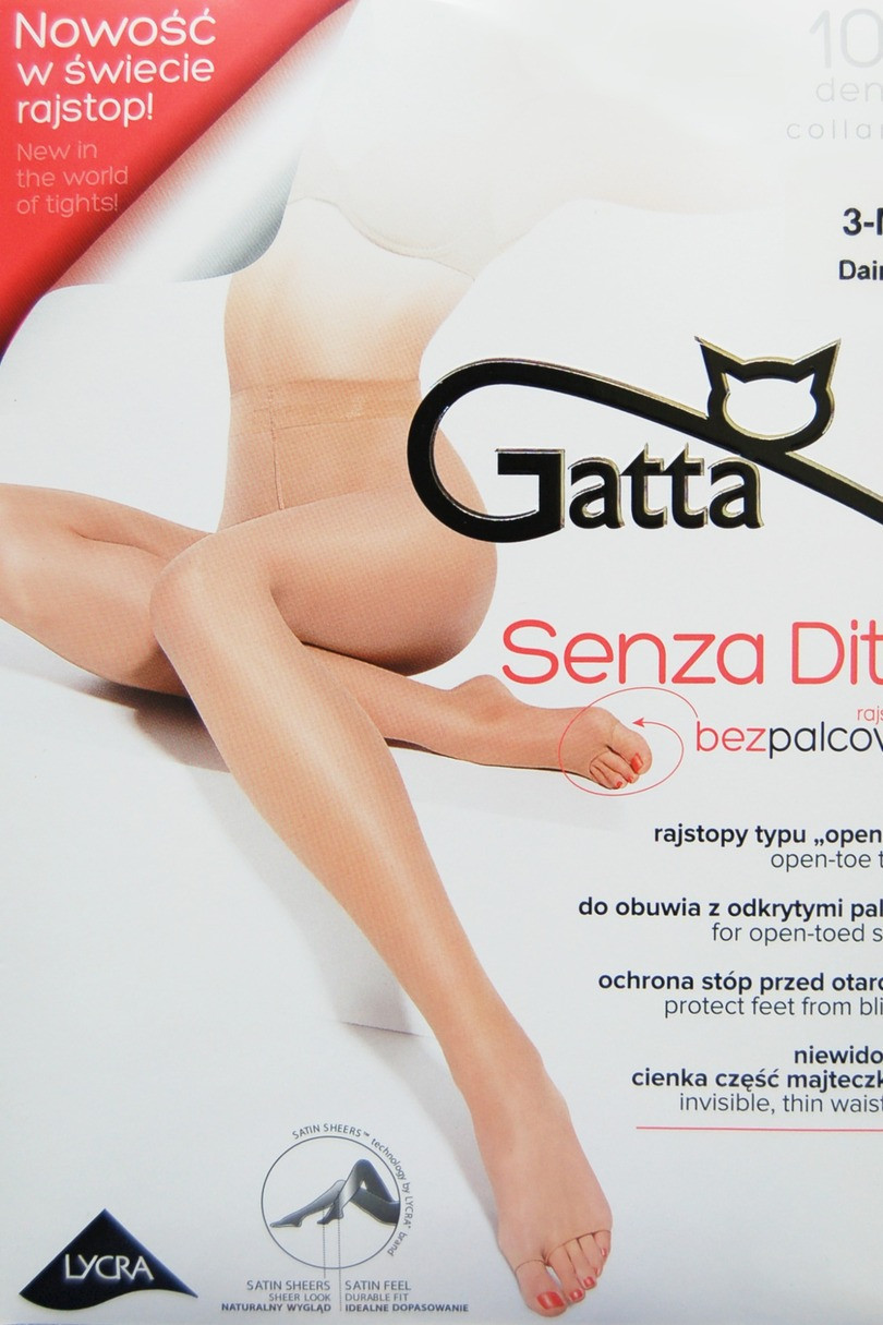 SENZA DITA - Punčochové kalhoty typu open toe - GATTA duny 2-S