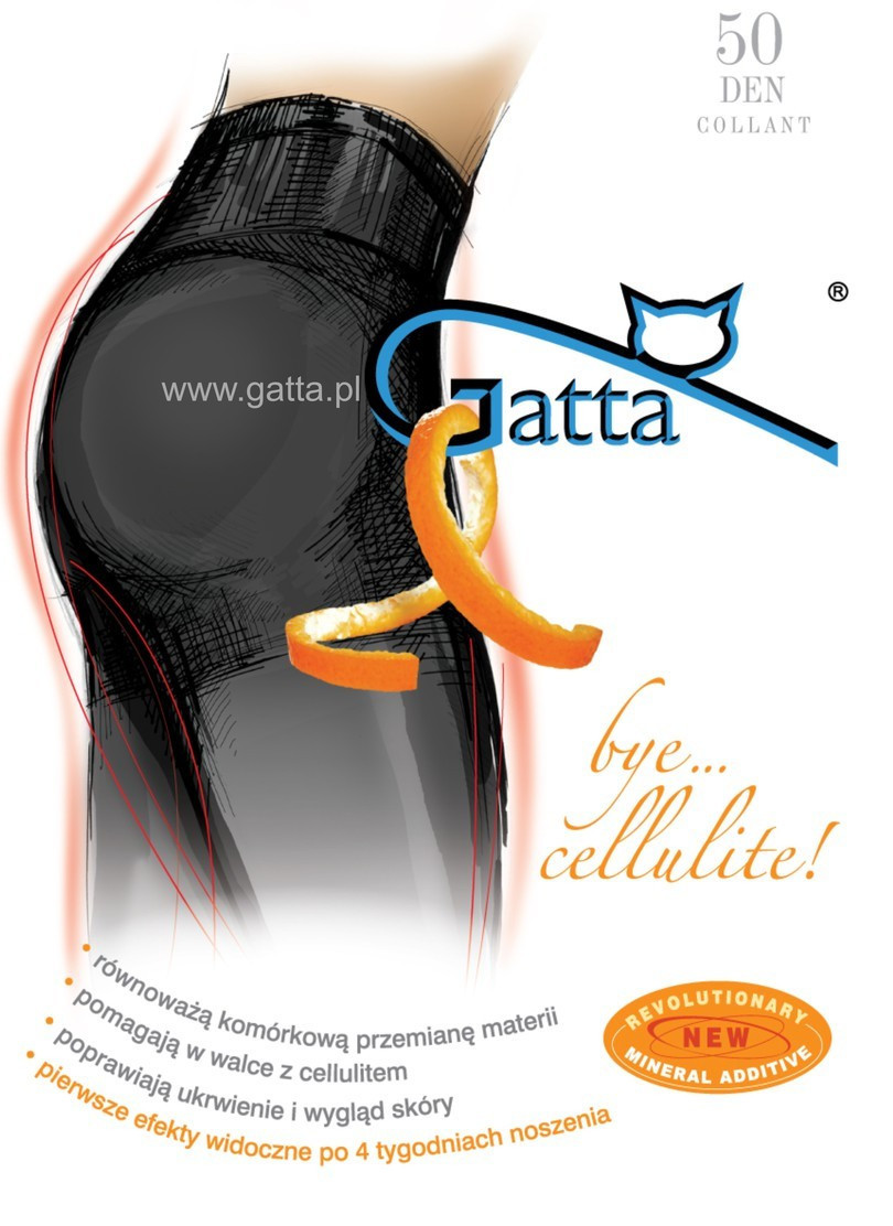 Dámské punčochové kalhoty BYE CELLULITE - GATTA grafit 4-L