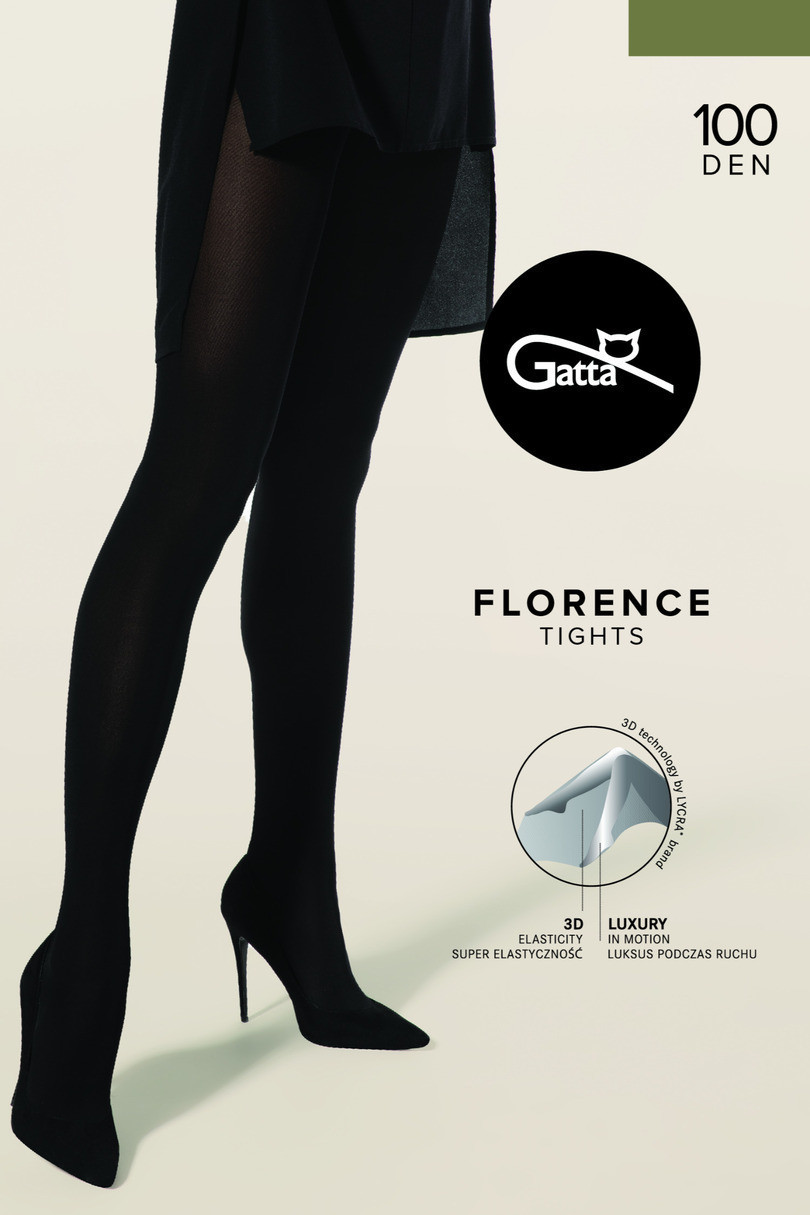 FLORENCE 100 - Dámské punčochové kalhoty - GATTA nero 2-S