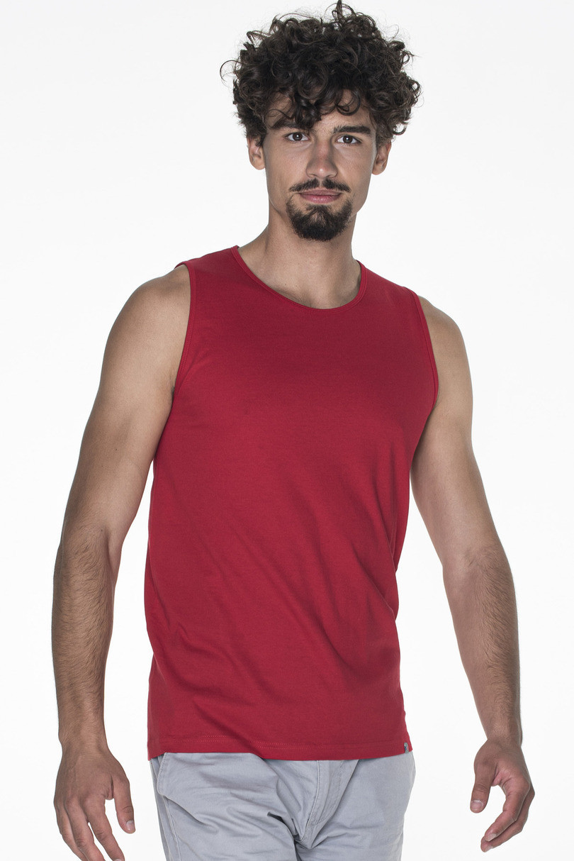 Pánské tričko bez rukávů M SHORT 21340 - PROMOSTARS Červená XL