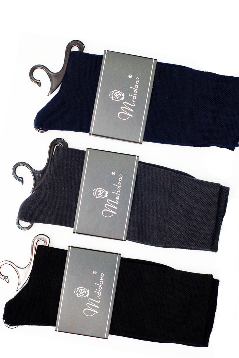 Pánské ponožky MEDIOLANO tmavě modrá 43-46