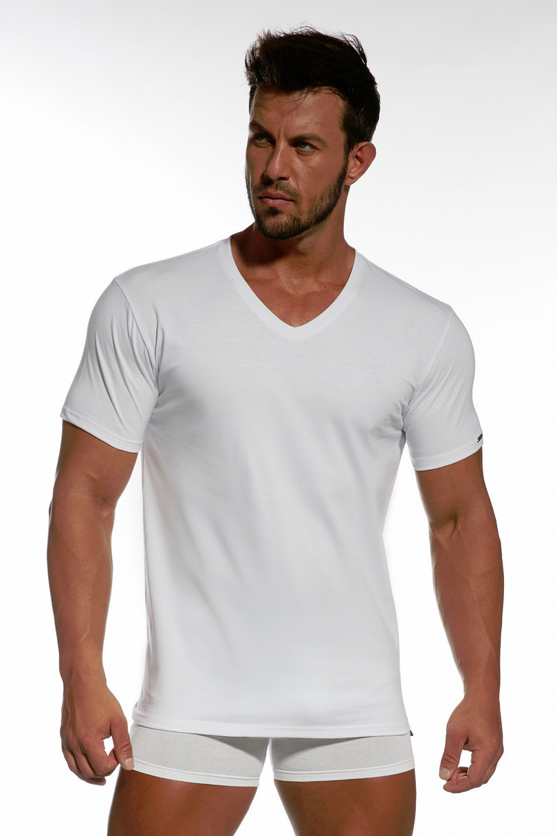 Pánské tričko AUTHENTIC 201NEW - CORNETTE Bílá XL