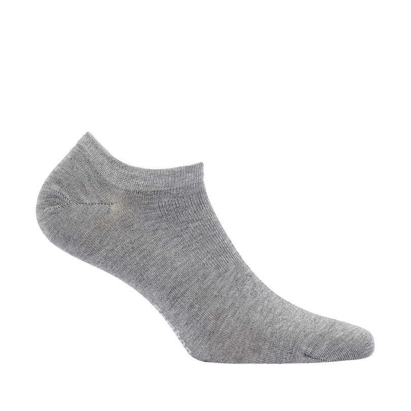 Pánské kotníkové ponožky BAMBOO se silikonem Bílá 39-42