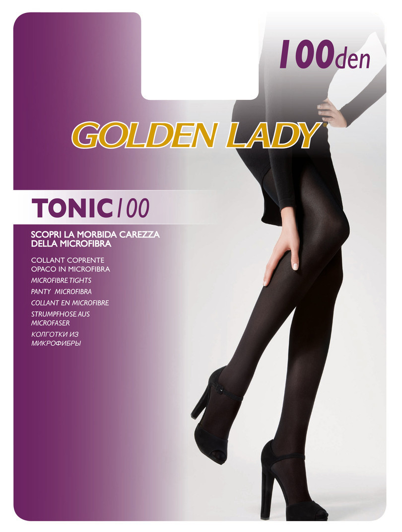 Punčochové kalhoty Tonic 100 DEN - GOLDEN LADY nero 3