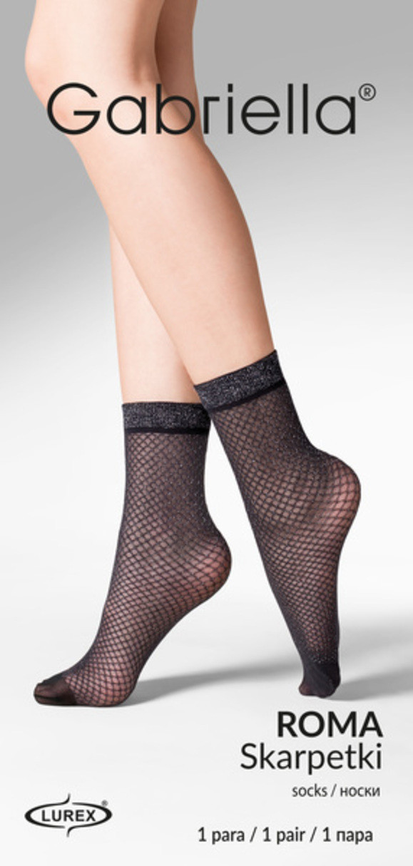 Tenké dámské vzorované ponožky ROMA Béžová UNI