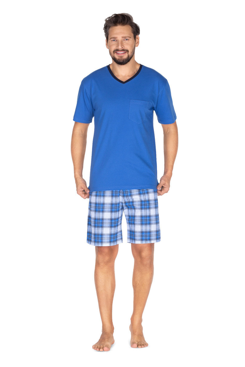 Pánské pyžamo 437 Modrá M