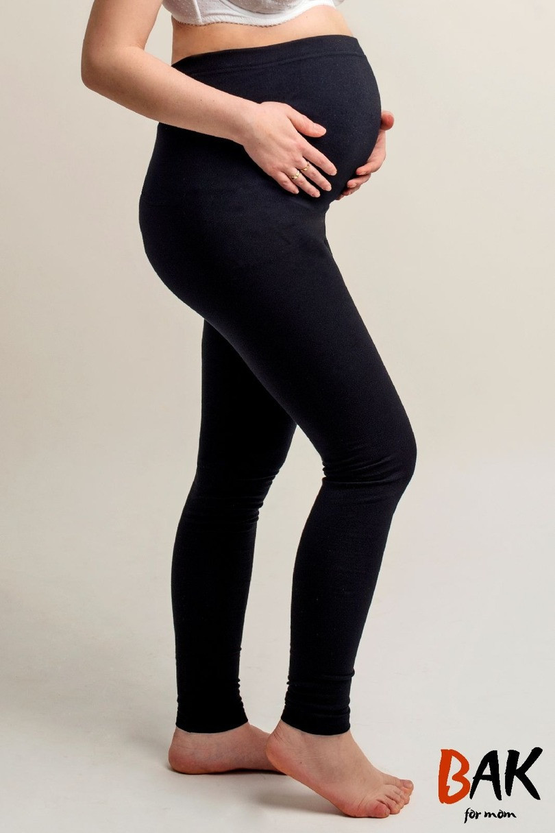 Těhotenské legíny Mama LC05 - BAK černá S