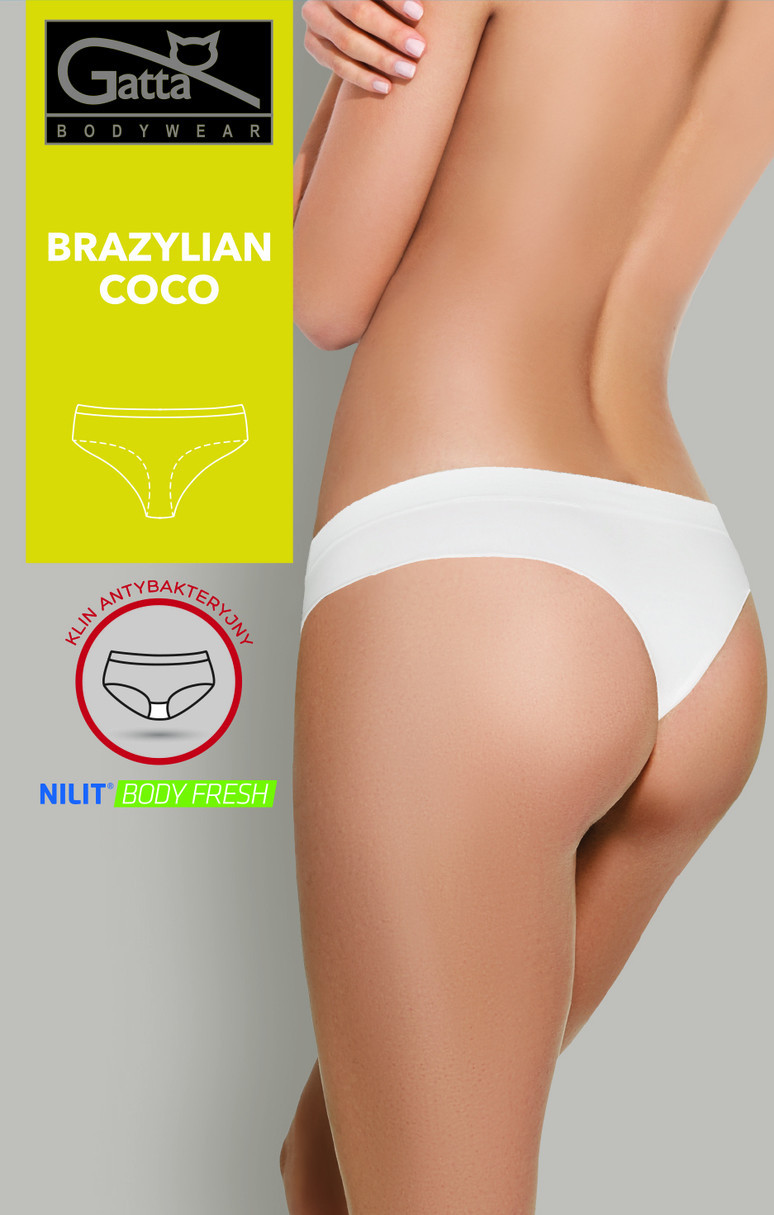 Dámské kalhotky brazilky COCO Bílá L