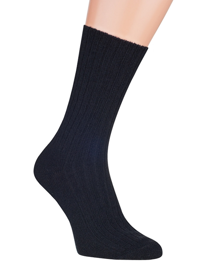 Ponožky - jehněčí vlna 53258 černá 45-47