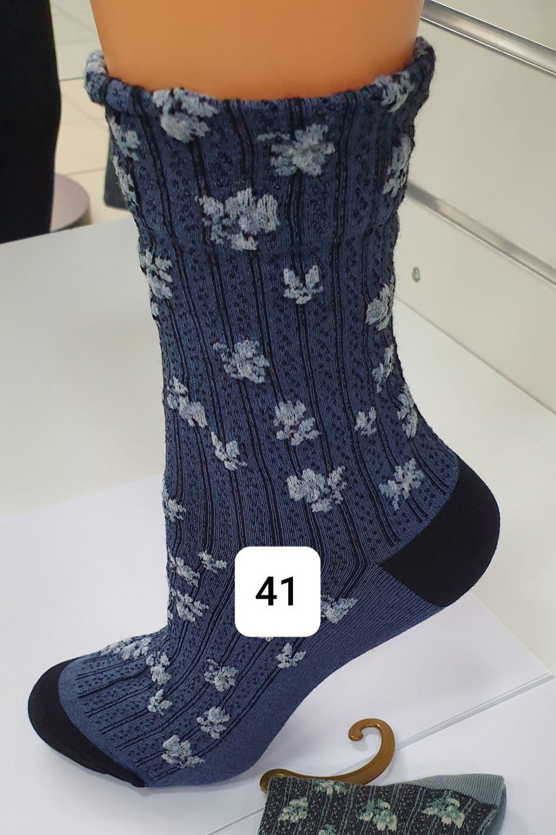 Dámské vzorované ponožky WZ41 grigio UNI