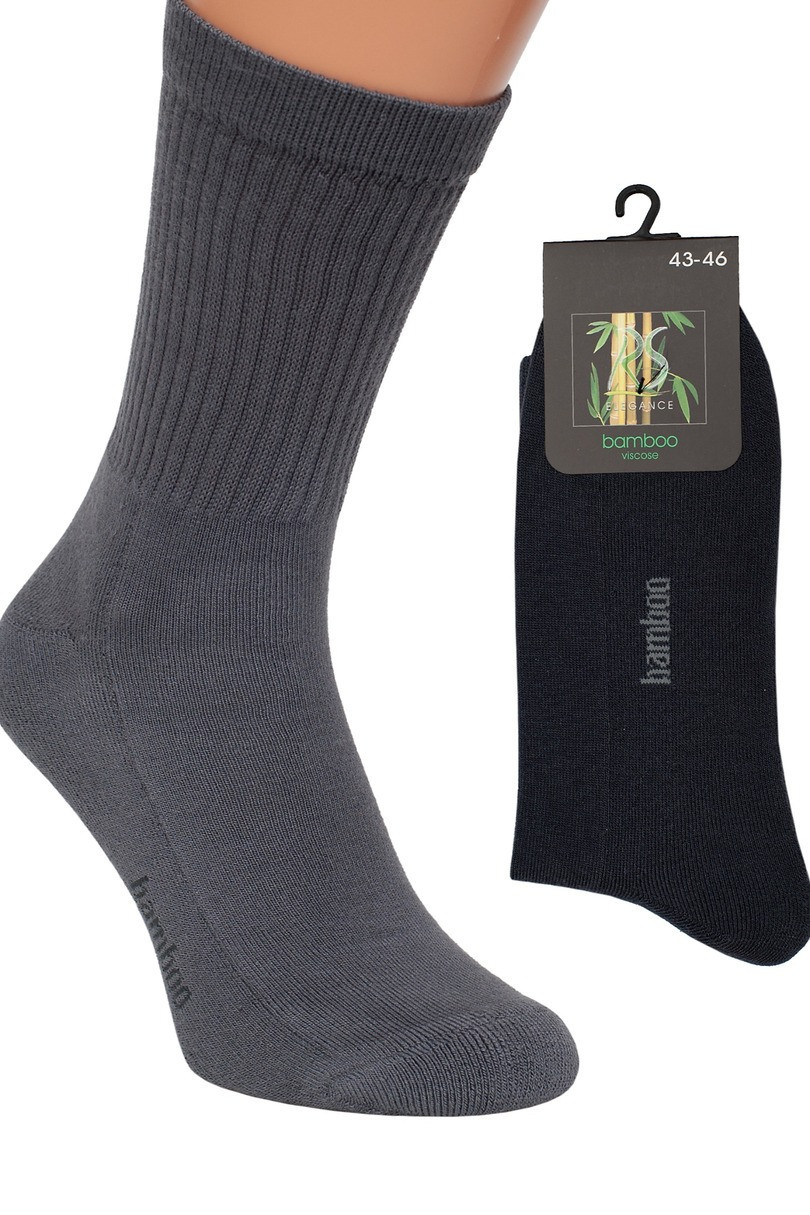 Ponožky - Bambus, polofroté černá 43-46