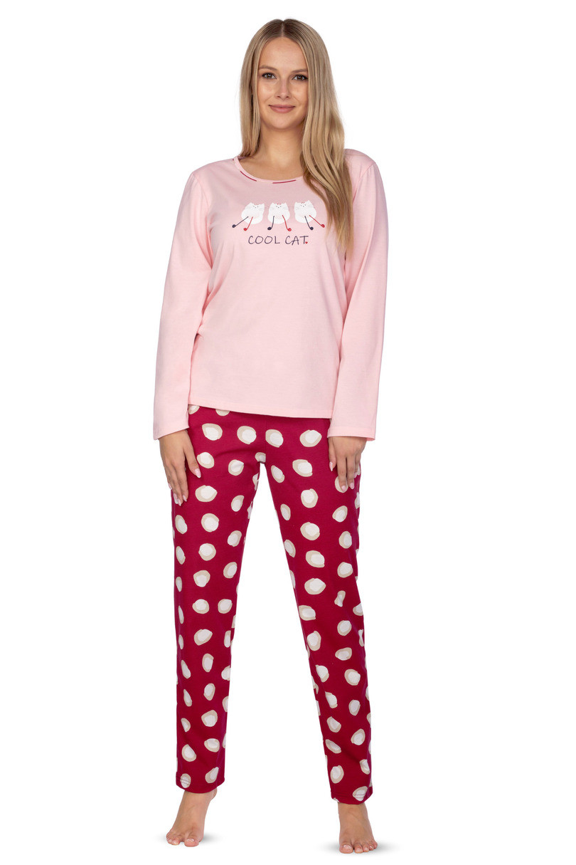Dámské pyžamo 637 BIG Růžová 2XL