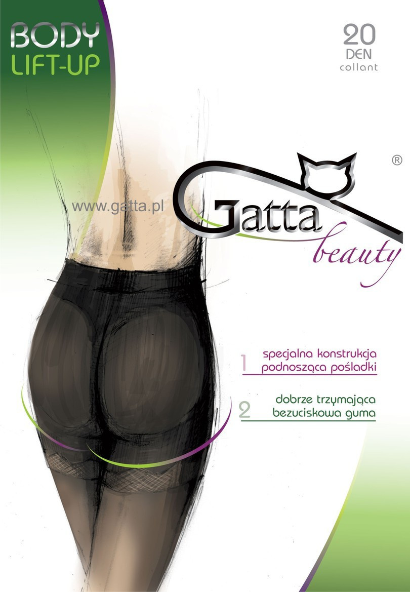 BODY LIFT-UP - Tvarující punčochové kalhoty 20 DEN - GATTA grigio 4-L