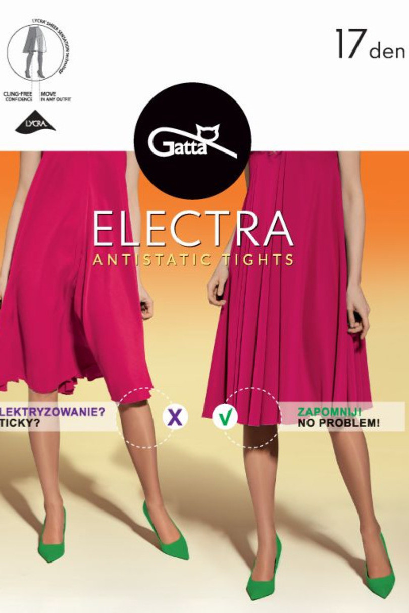 Hladké dámské punčochové kalhoty ELECTRA - 17 DEN - 5 daino 5-XL