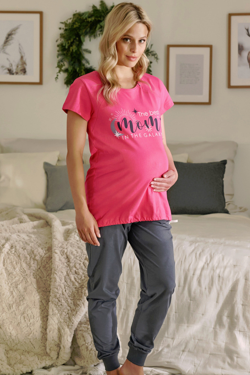 Dámské těhotenské pyžamo PCB.9901 PEONY L