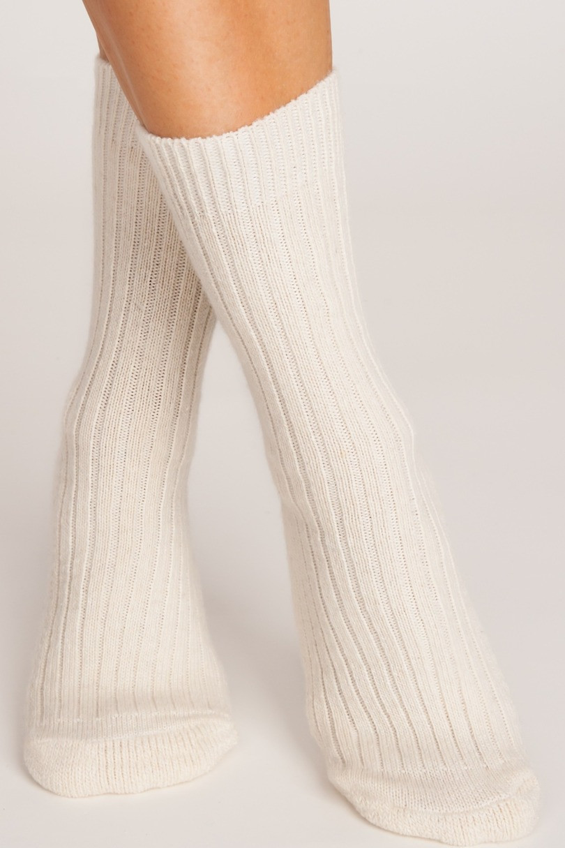 Vlněné ponožky SW001 béžová melanž 35-38
