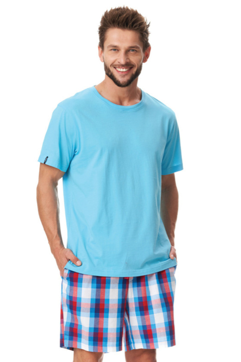 Pánské pyžamo MNS 454 A23 Modrá XL
