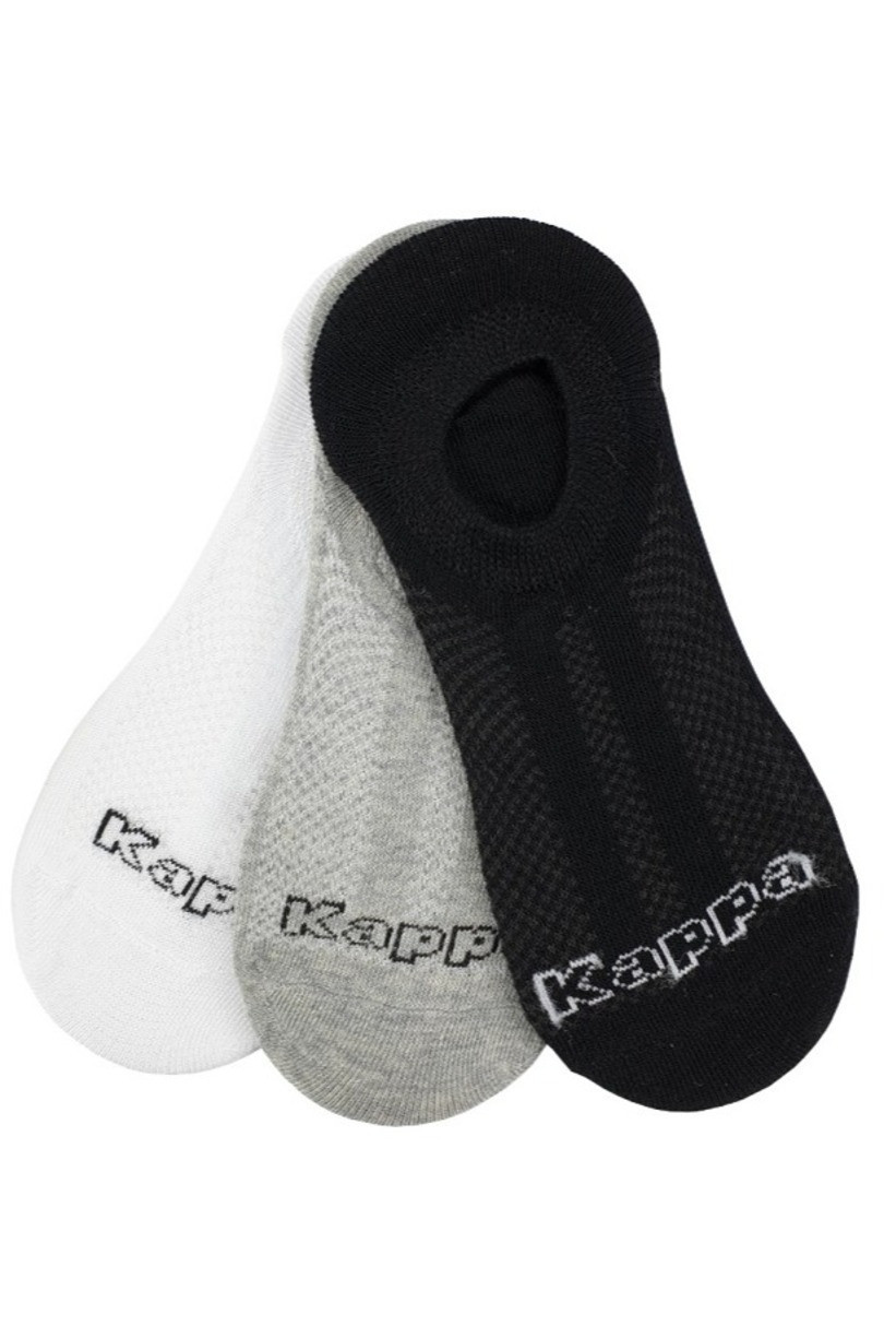 Hladké dámské ponožky ťapky 3-P KAPPA černá 36-41