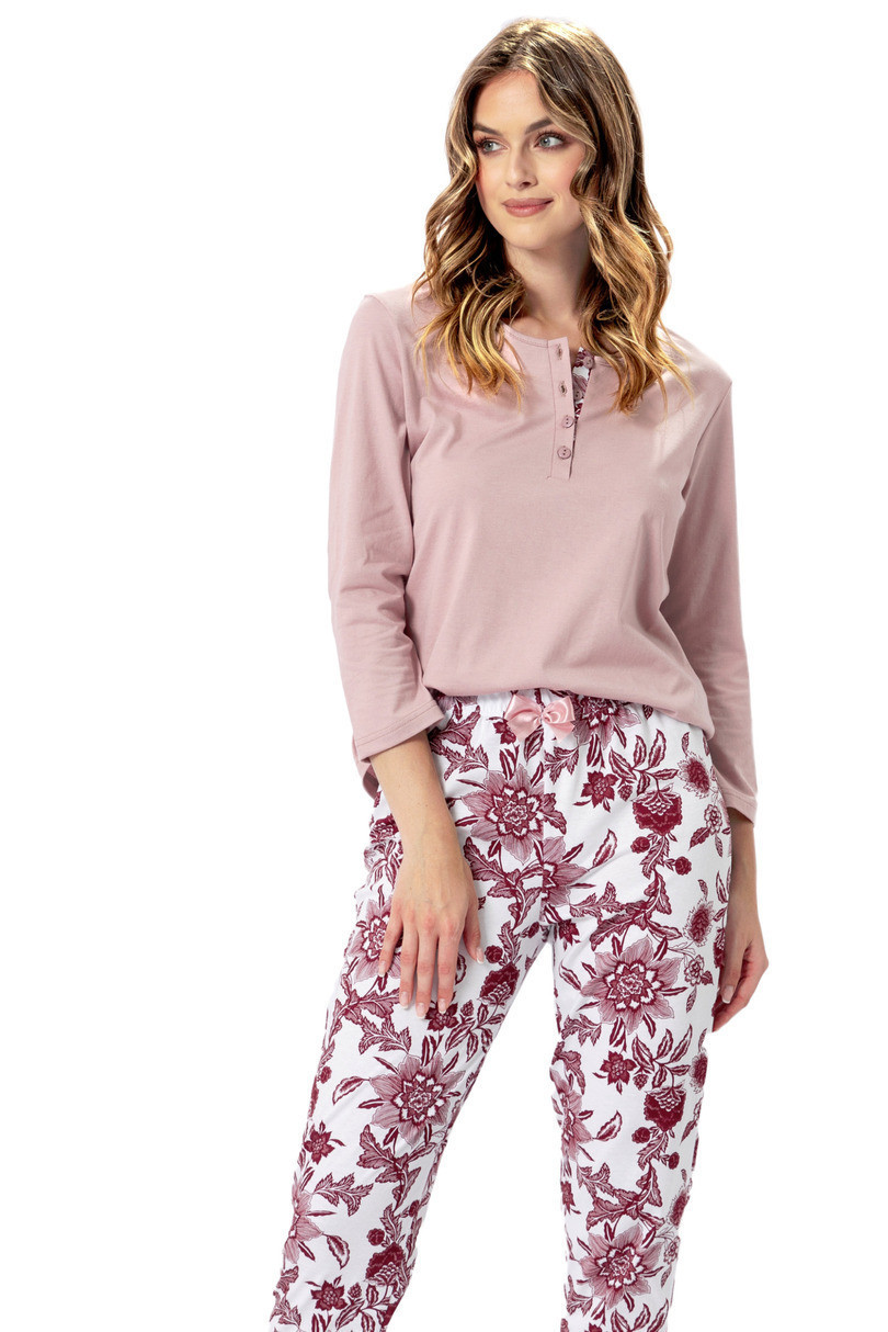 Dámské pyžamo RACHELA 1376 pudrově růžová XL