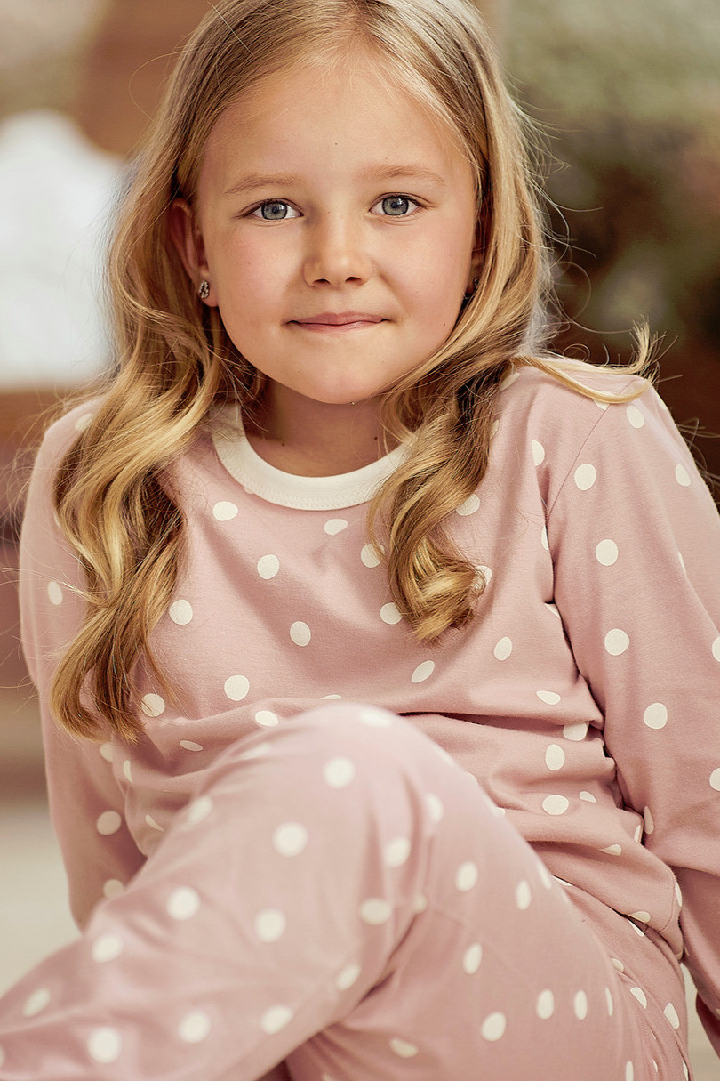 Dívčí pyžamo 3040 CHLOE Růžová 104
