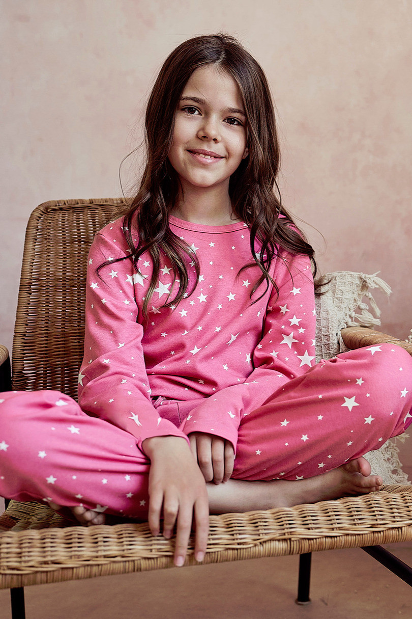 Dívčí pyžamo 3048 ERYKA Růžová 152