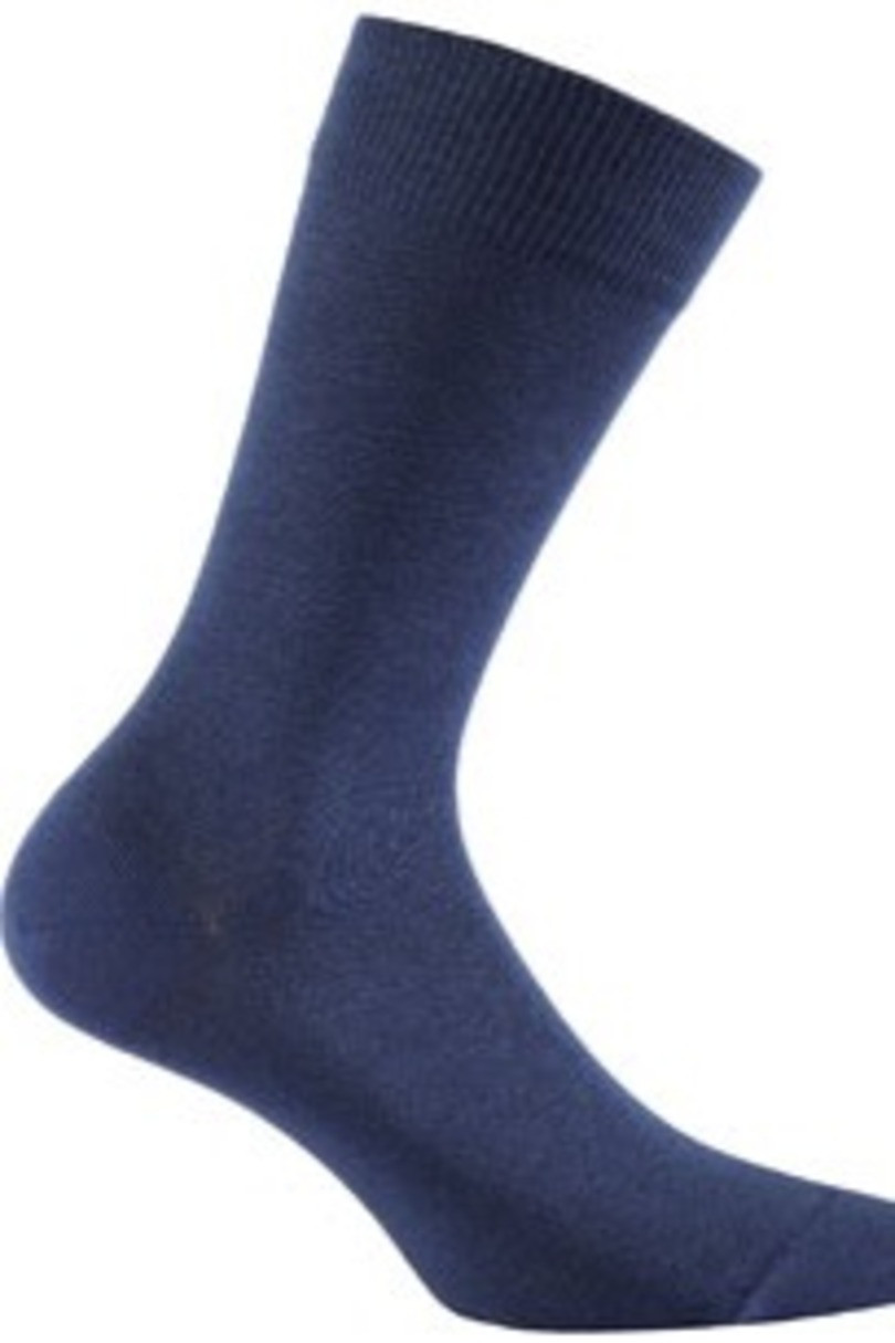 Hladké pánské ponožky PERFECT MAN hnědé uhlí 42/44