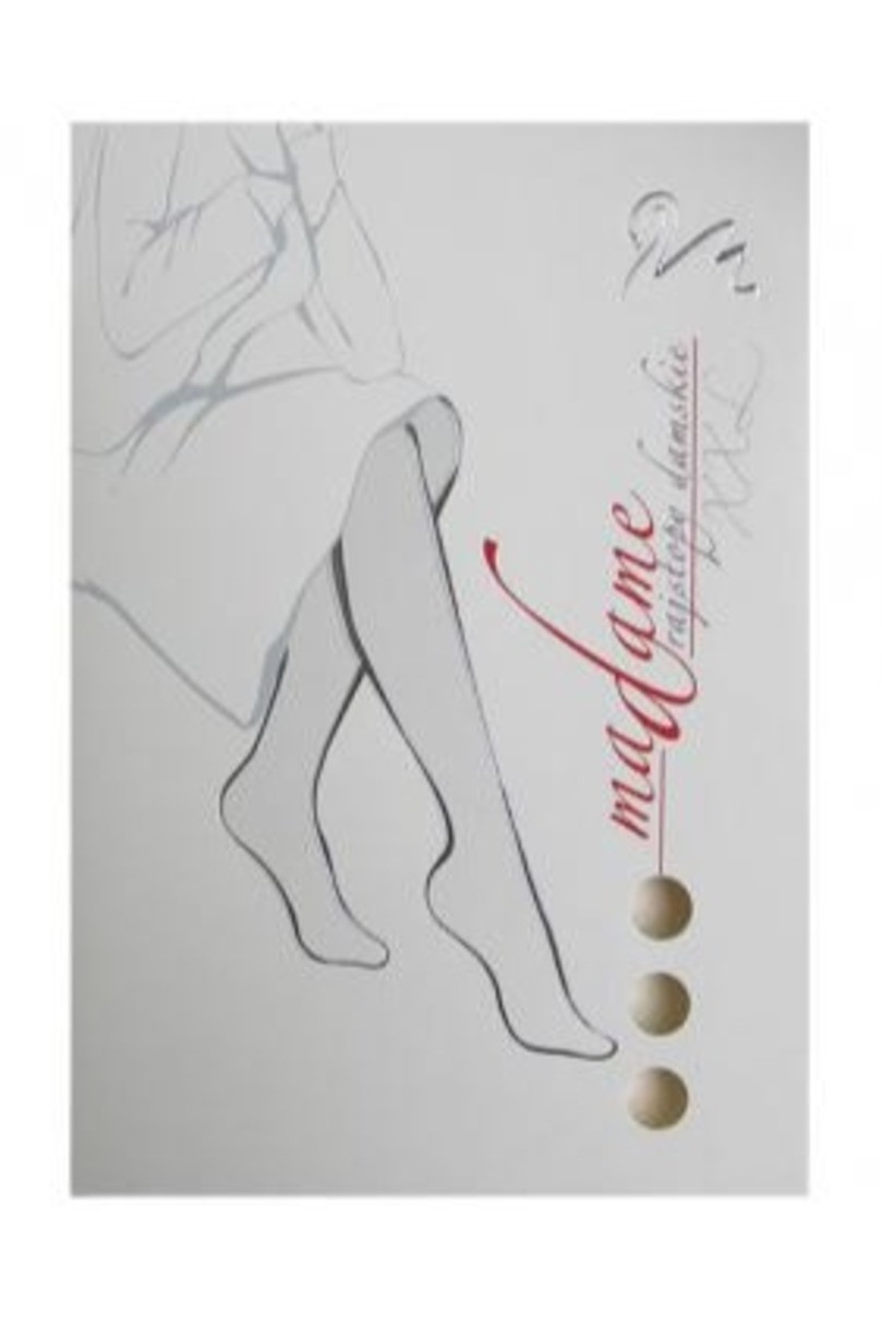 Hladké dámské punčochové kalhoty MADAME - XXL béžová 164-170