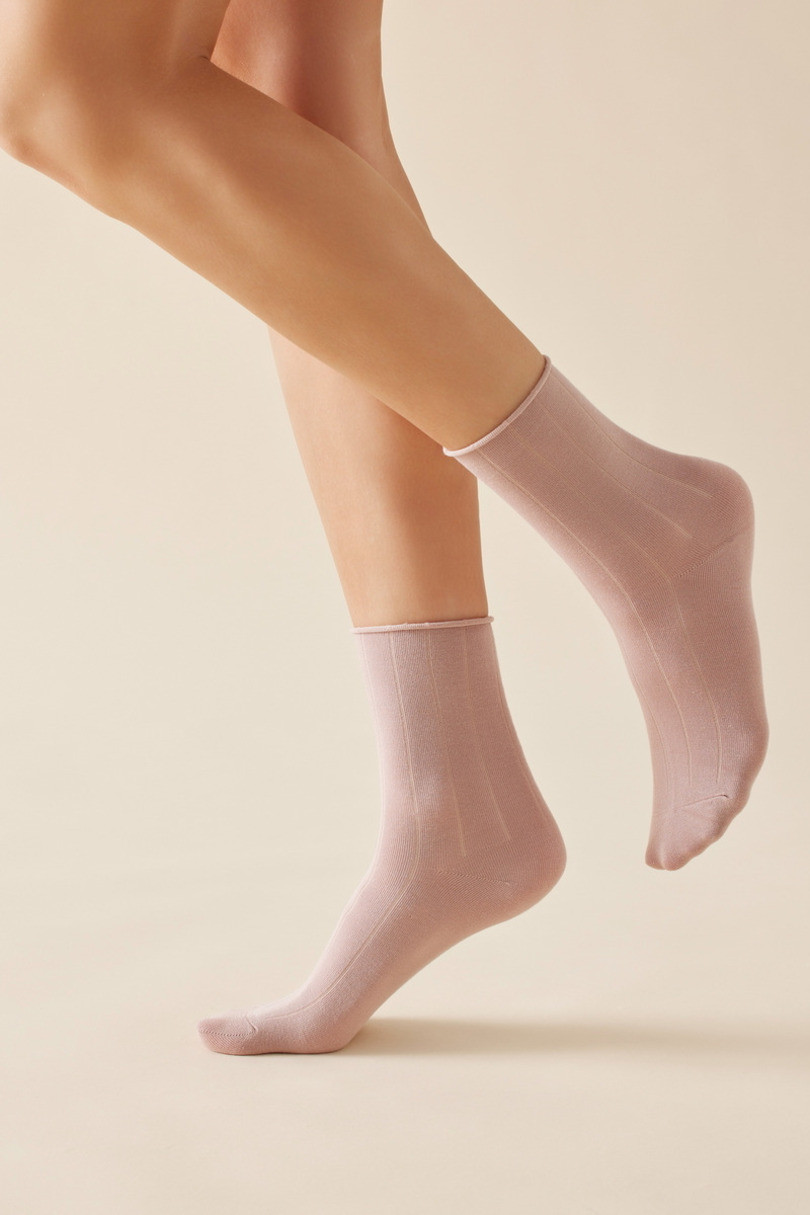 Dámské bavlněné ponožky SW/019 rosé 35-38