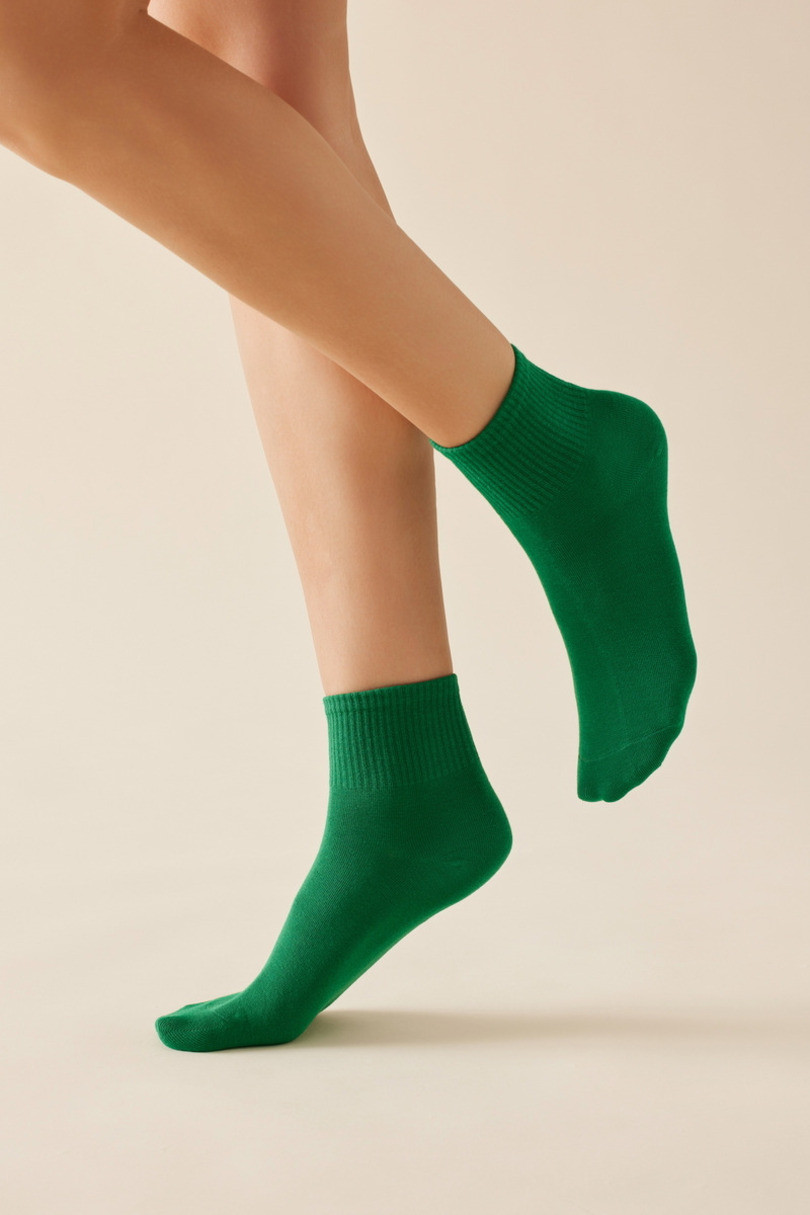 Dámské bavlněné ponožky SW/022 MELANŽOVĚ TEMNÝ 35-38