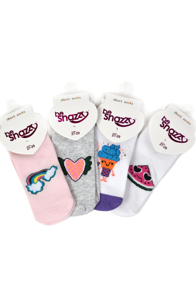 Dívčí vzorované ponožky - VÝPRODEJ směs barev MIXED SIZE