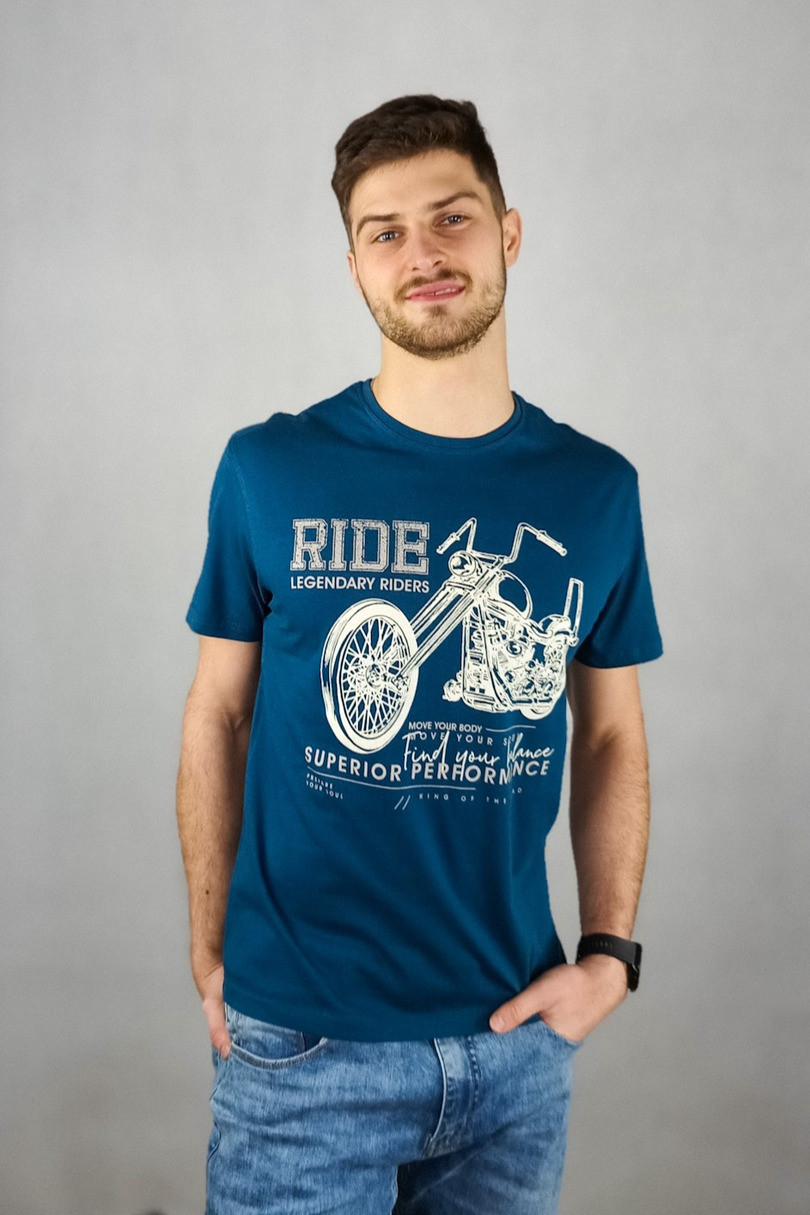 Pánské tričko EPO-0369 modrá XXL
