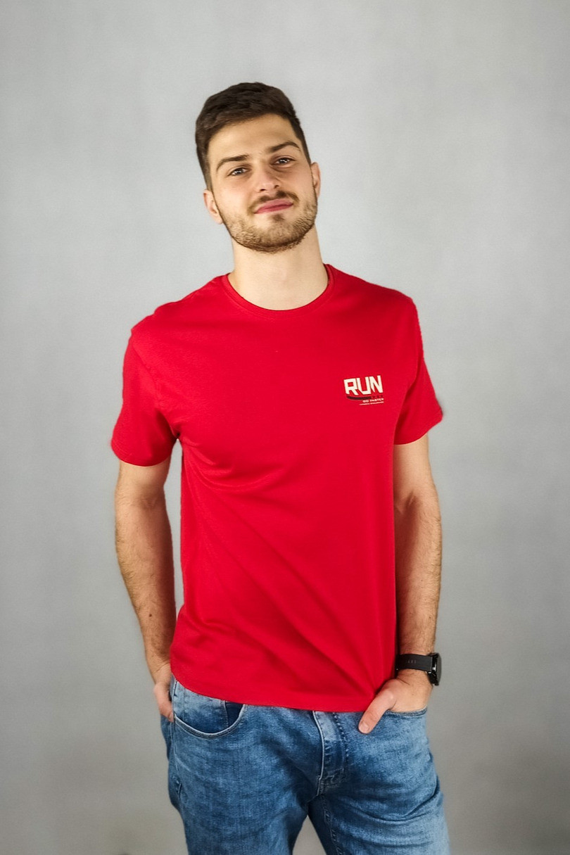 Pánské tričko EPO-0373 Červená XXL