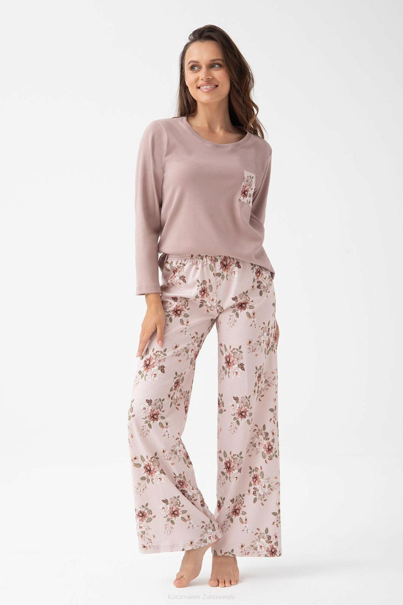 DÁMSKÁ PYŽAMA 348 J/25 Růžová L