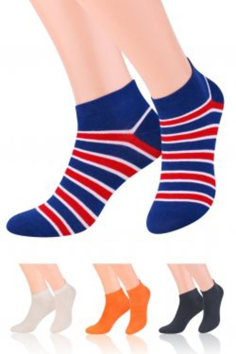 Hladké pánské ponožky 045 Bílá 44-46