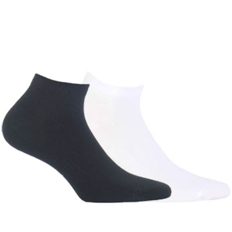 Hladké krátké dámské ponožky Ag+ černá 33/35