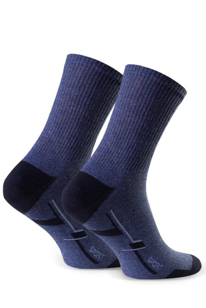 Pánské sportovní ponožky 057 DENIM MÉLANGE 41-43