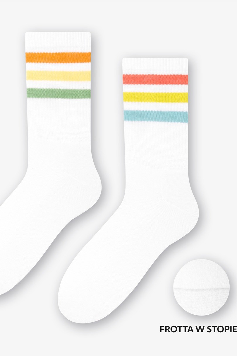 Dámské ponožky 081 ACTIVE WHITE-P/SPORT 35-38