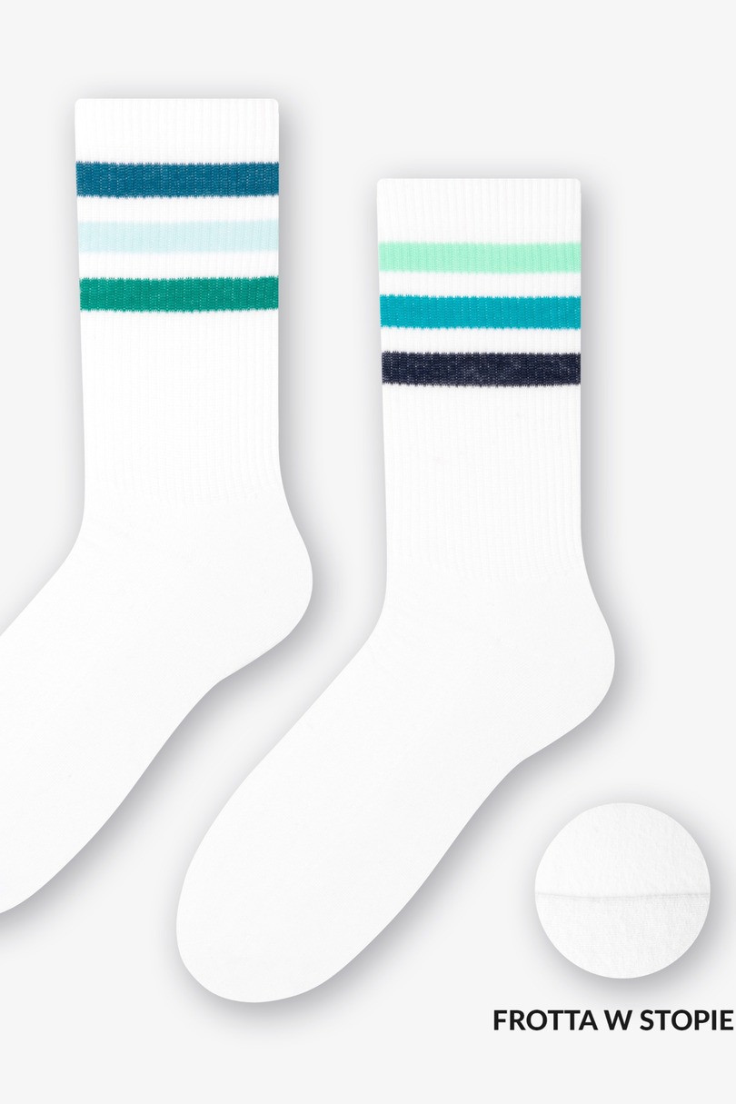 Dámské ponožky 081 ACTIVE WHITE-M/SPORT 35-38