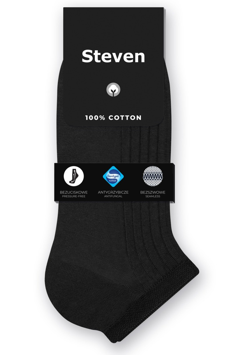 Pánské ponožky - 100 % bavlna 042 černá 41-43