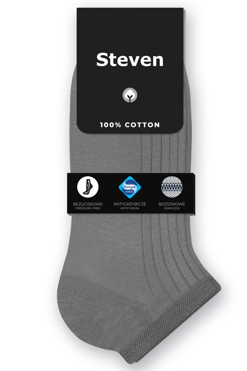 Pánské ponožky - 100 % bavlna 042 šedá 41-43