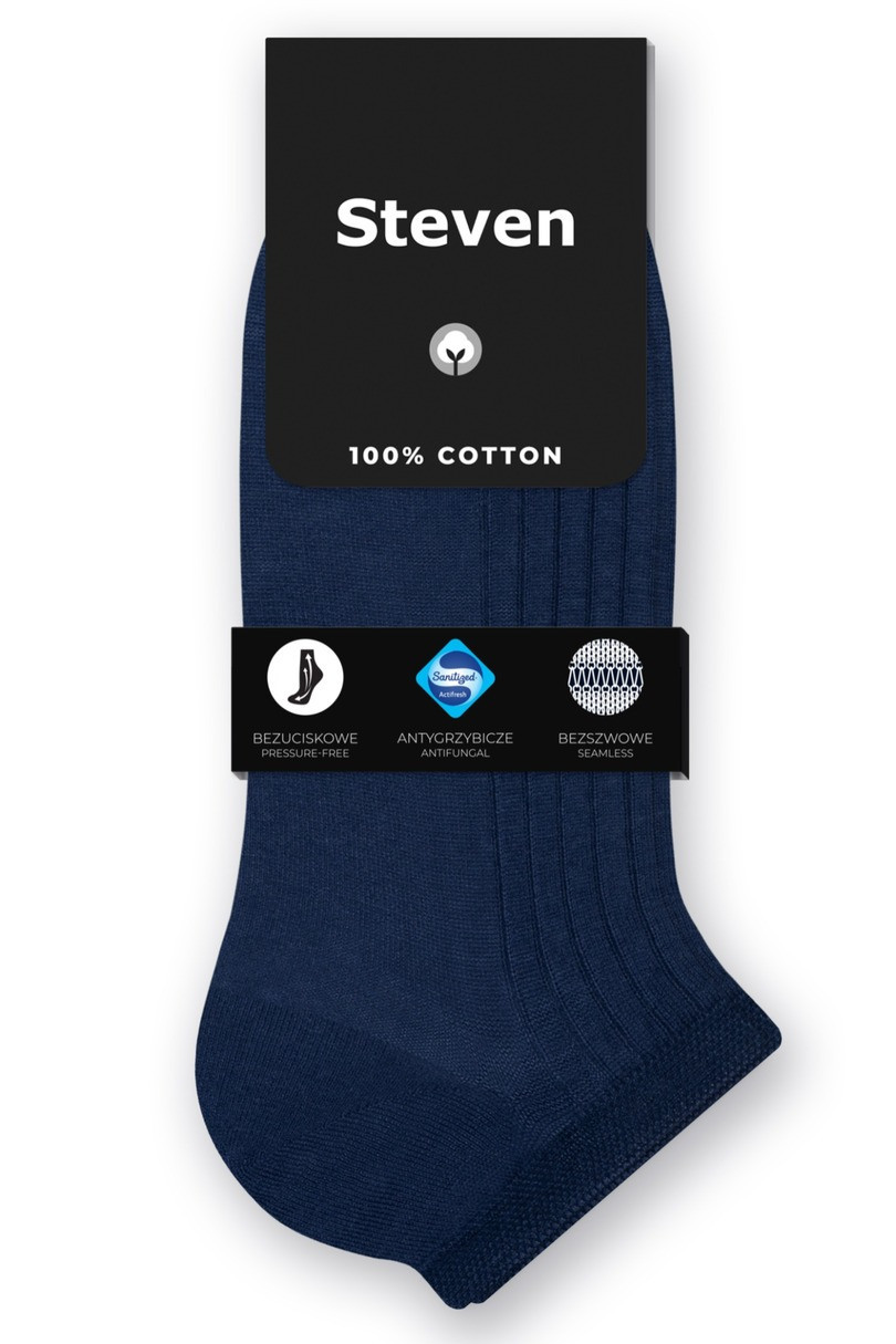 Pánské ponožky - 100 % bavlna 042 tmavě modrá 44-46