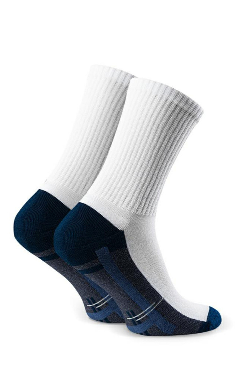 Pánské polofroté sportovní ponožky 047 bílá 41-43