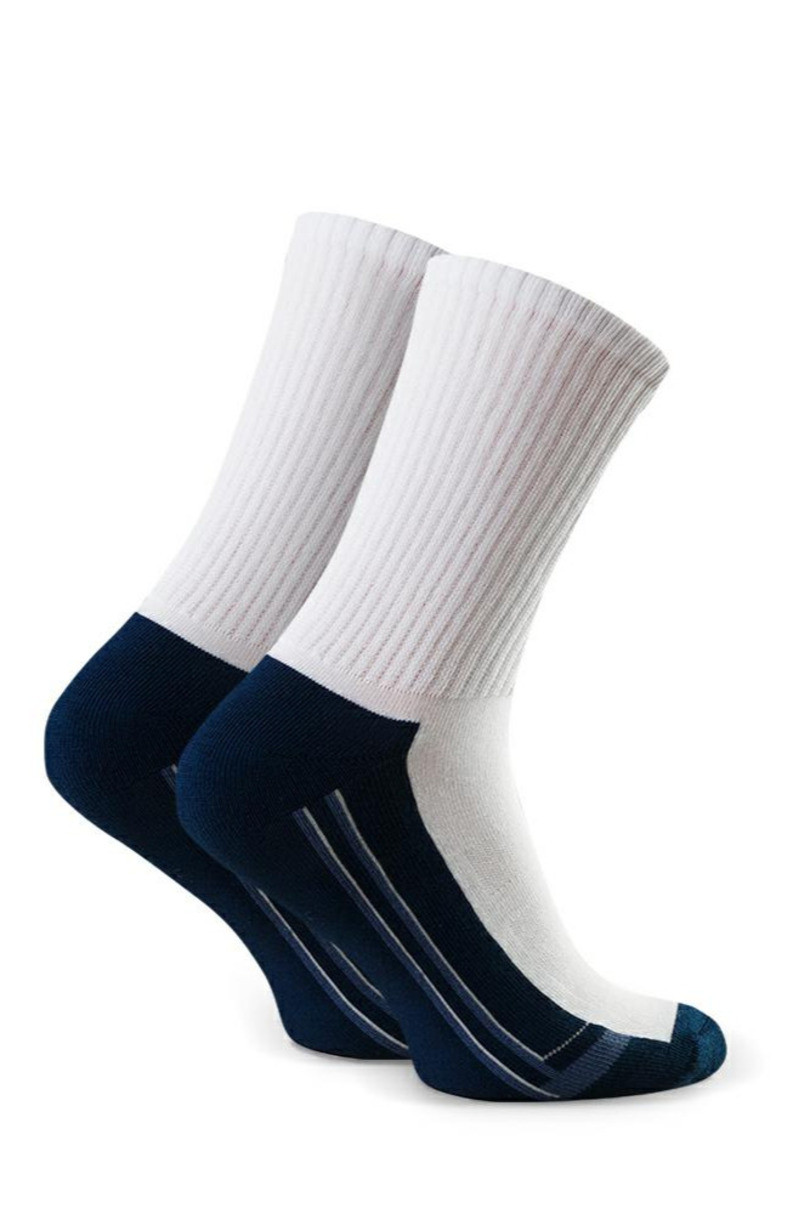 Pánské polofroté sportovní ponožky 047 bílá 44-46