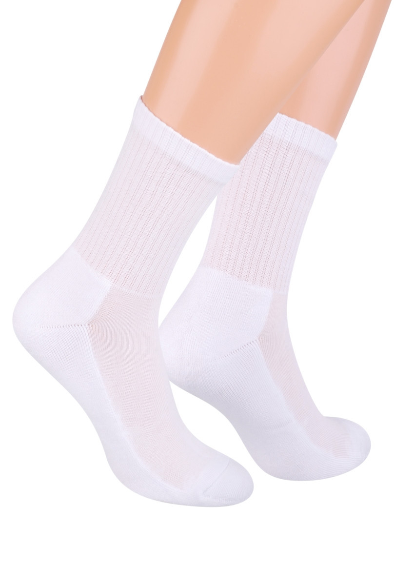 Pánské polofroté sportovní ponožky 047 bílá 44-46