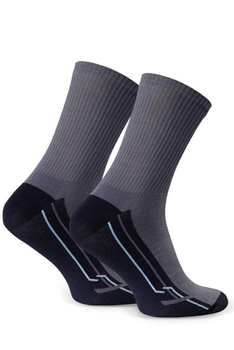 Pánské sportovní ponožky 057 šedá 44-46