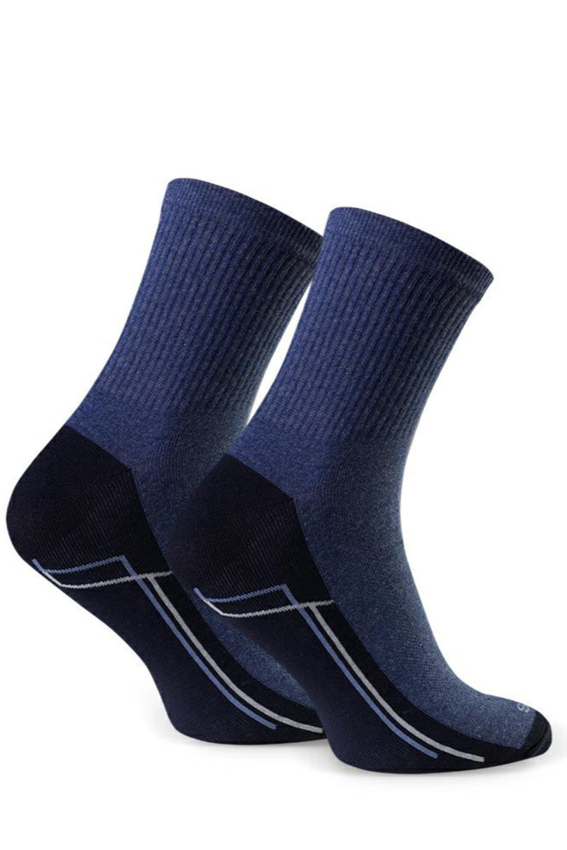 Pánské sportovní ponožky 057 DENIM MÉLANGE 44-46