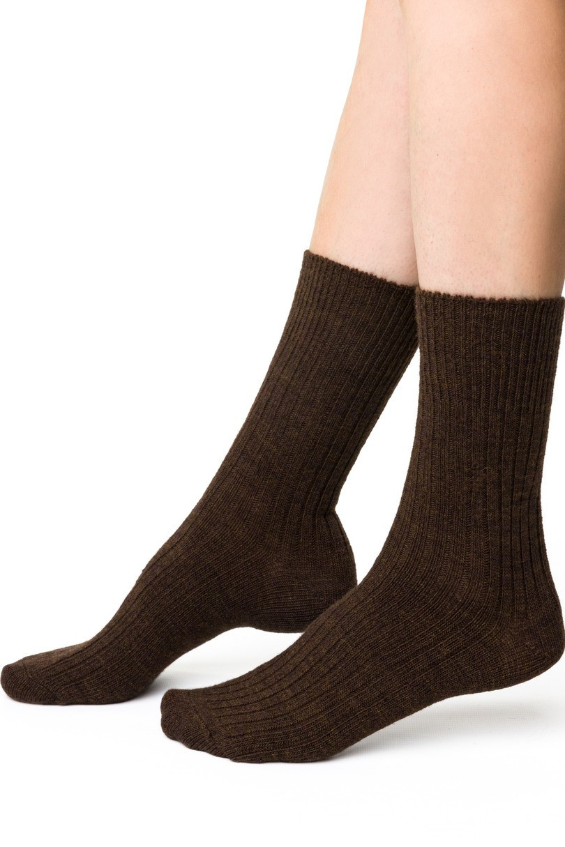 Dámské ponožky ALPACA 044 Hnědá 35-37