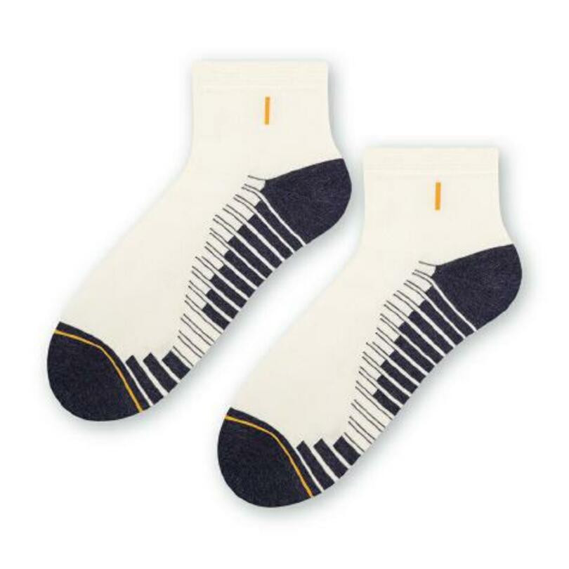 Pánské vzorované ponožky 054 ecru 38-40