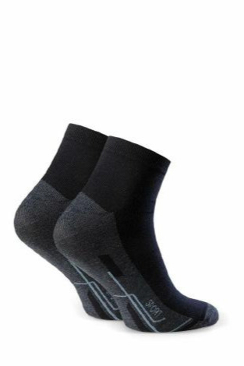 Pánské vzorované ponožky 054 tmavě modrá 38-40