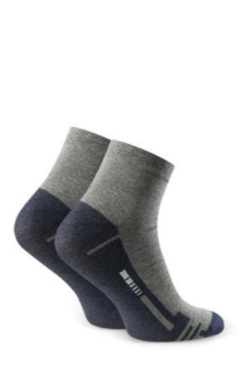 Pánské vzorované ponožky 054 melanžově šedá 38-40